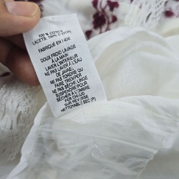 Ulla Johnson NWT Siran Dress White Midi Embroidered Boho Chic MSRP $495 sz 4 - S - Picture 14 of 14